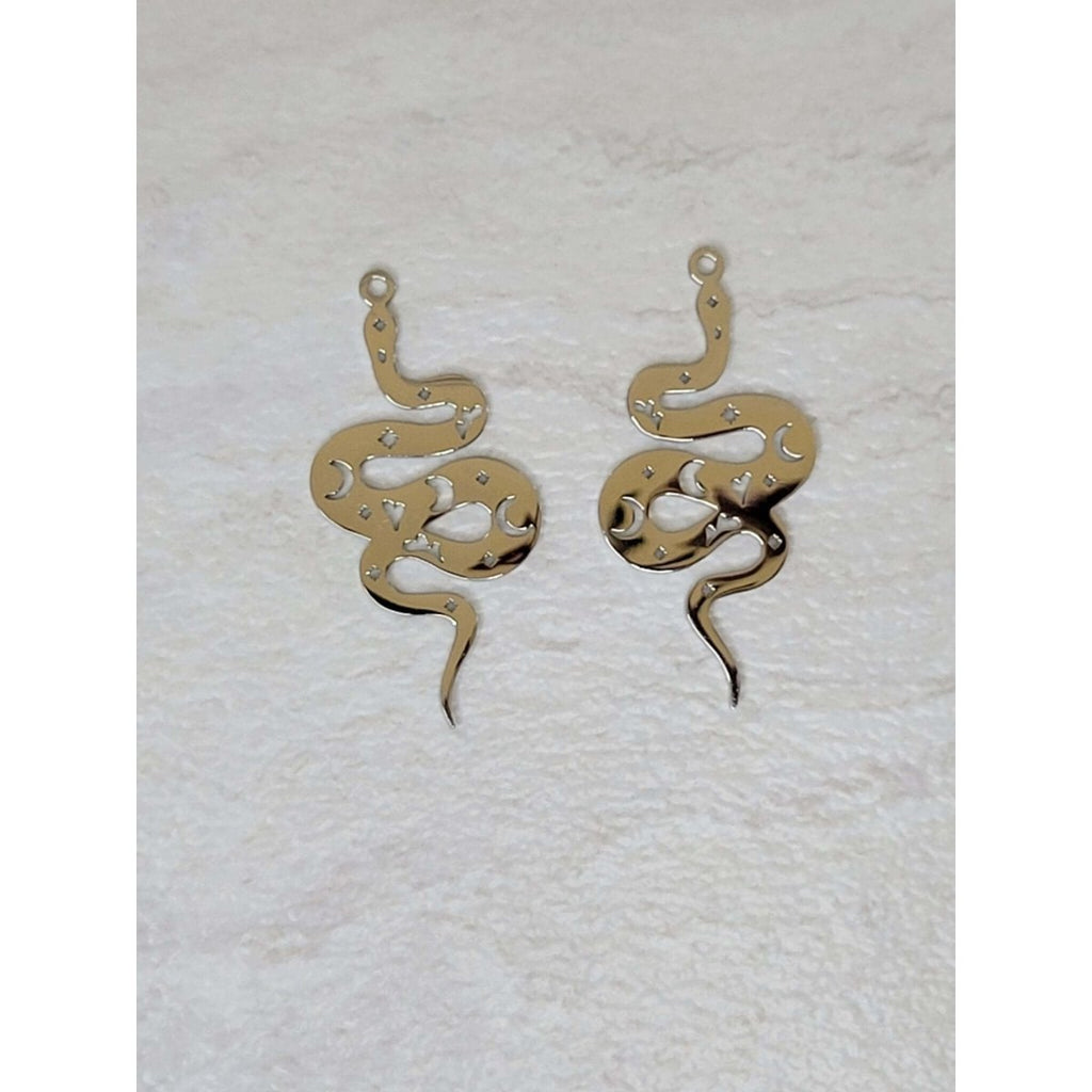 Snake Charms magic Snake Pendants Jewelry making Witchy Charms -Charms & Pendants