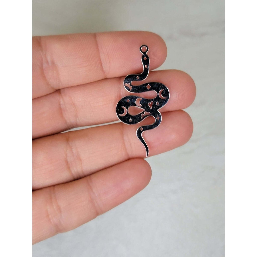 Snake Charms magic Snake Pendants Jewelry making Witchy Charms -Charms & Pendants