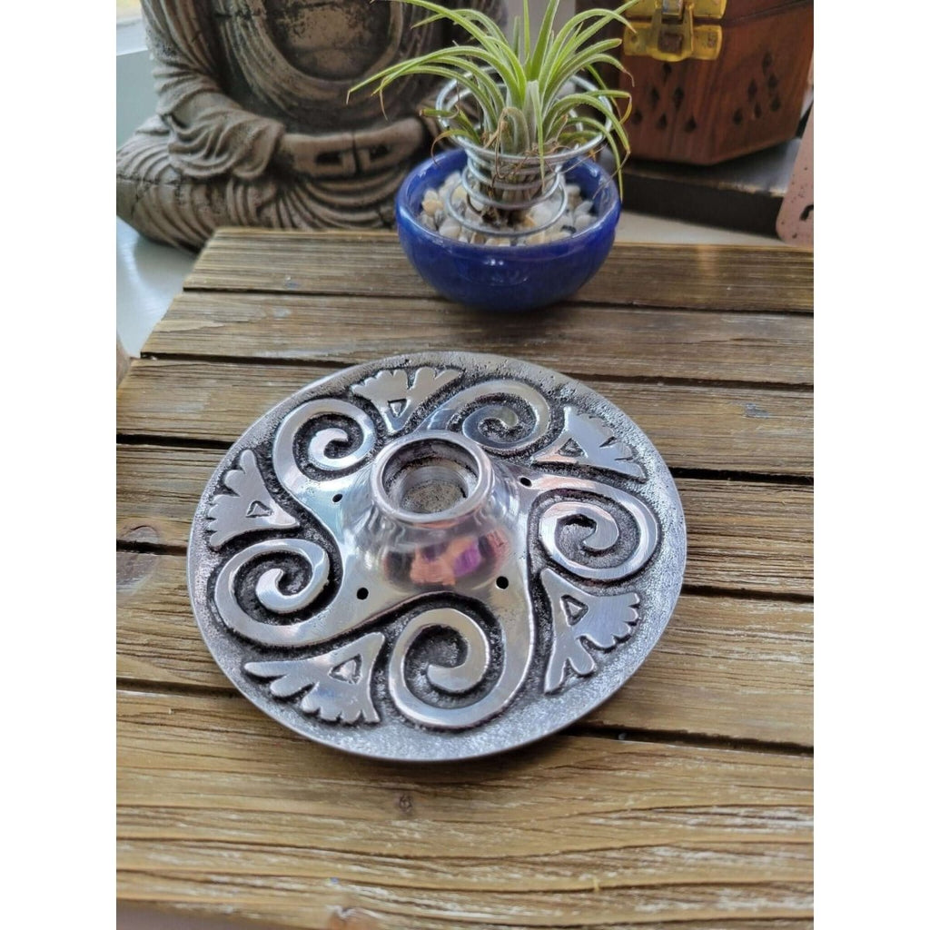 Spiral Metal Burner /Chime Candle Holder/ Palo Santo Stick Holder/Candle Holder -