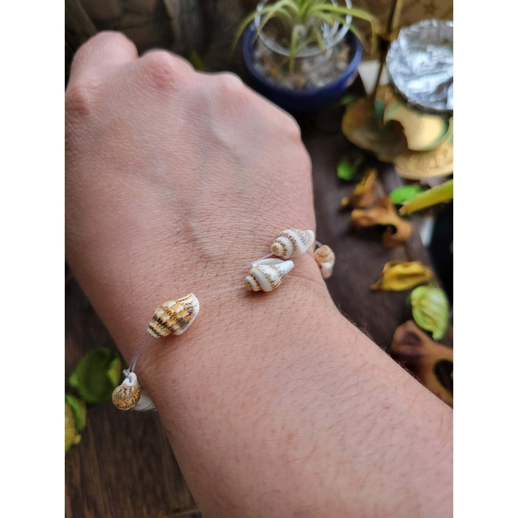 Spiral Shell Beads Braided Bead Bracelets/ Sea Witch Bracelet / Shell Bracelet -Bracelets