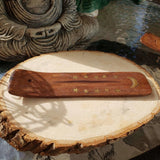 Star Moon Wood Boat Burner 5"L -