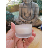 Tealight Candle Holder Frosted/ One Tealight Holder -