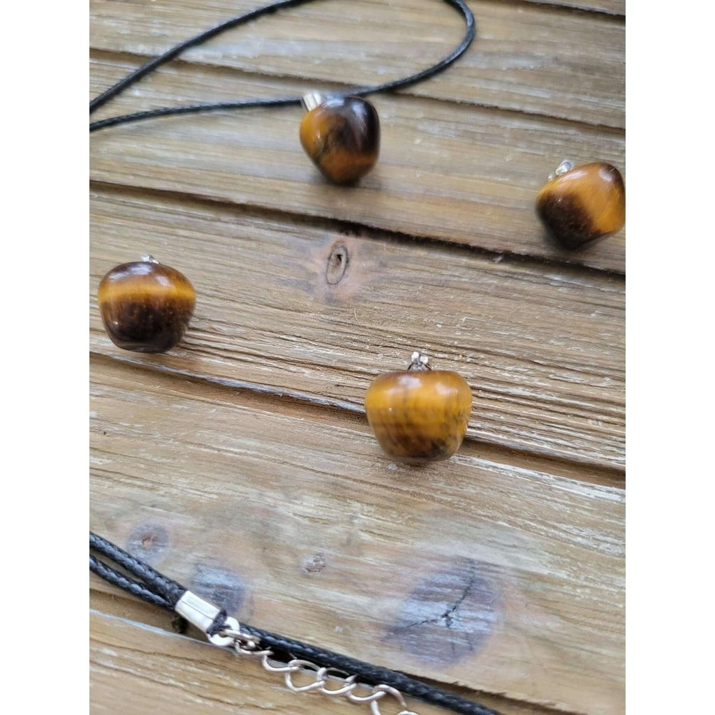 Tiger's Eye Pendants, Apple Crystal Pendant, Crystal Healing Pendants -crystal pendant