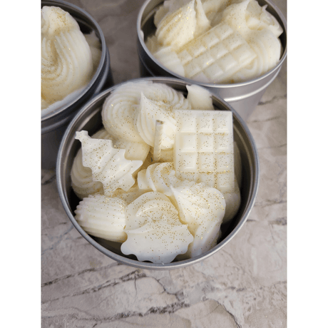 Vanilla Bean Christmas theme candle tin jar soy candle intention candle -