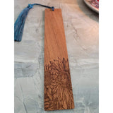 Wood Bookmarks, with Tassel Pendant Decoration, Saddle Brown -