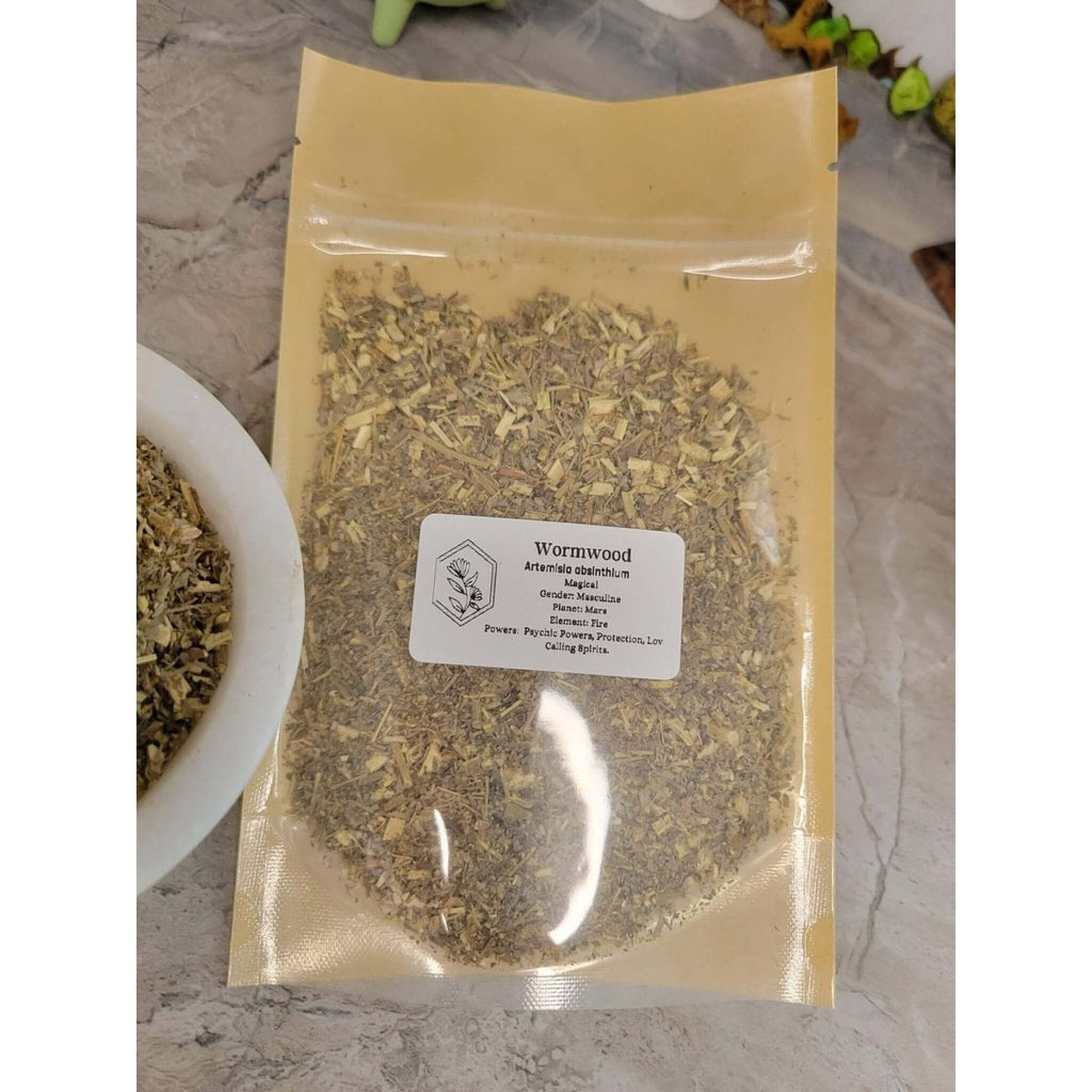 Wormwood, Cut & Sifted, Dried Herbs 1oz -Herbs & Spices