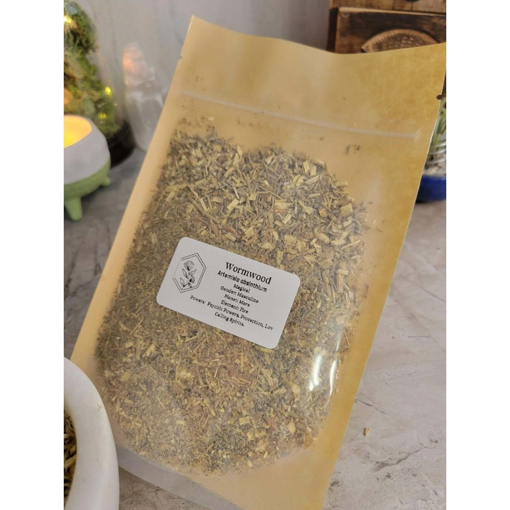 Wormwood, Cut & Sifted, Dried Herbs 1oz -Herbs & Spices